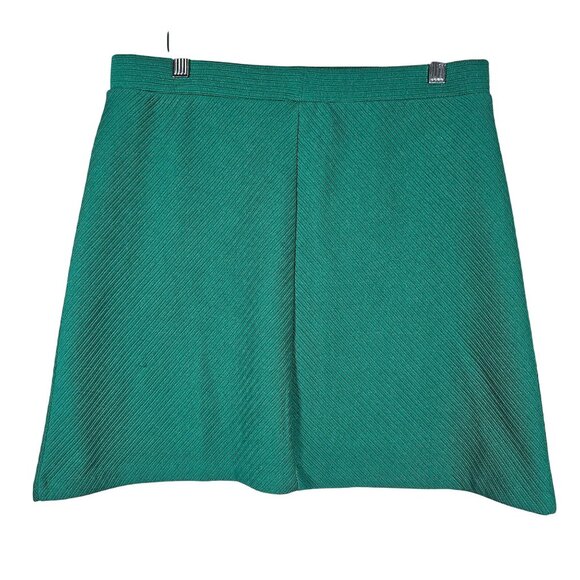St. Patty's Day Green A-Line Skirt H&M Med 100% Polyester Knee Length Stylish & - Picture 1 of 9